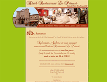 Tablet Screenshot of hotelresto-leprieure.com